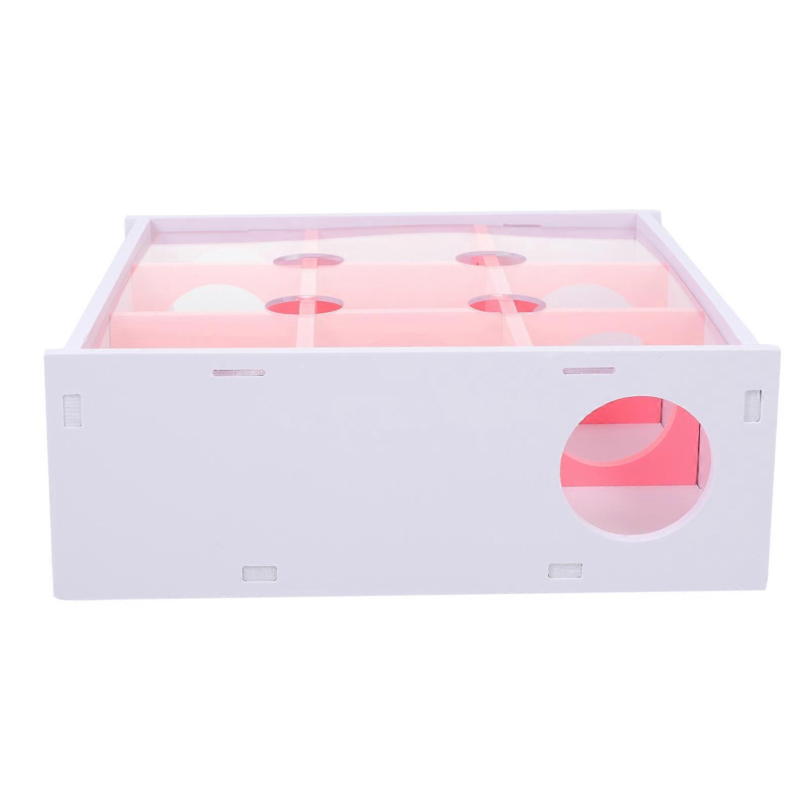 Durable Acrylic Hamster Maze with Hidden Tunnel for Small Pets – Fun Activity for Dwarf Hamsters and Guinea Pigs to Reduce Stress and Promote Natural