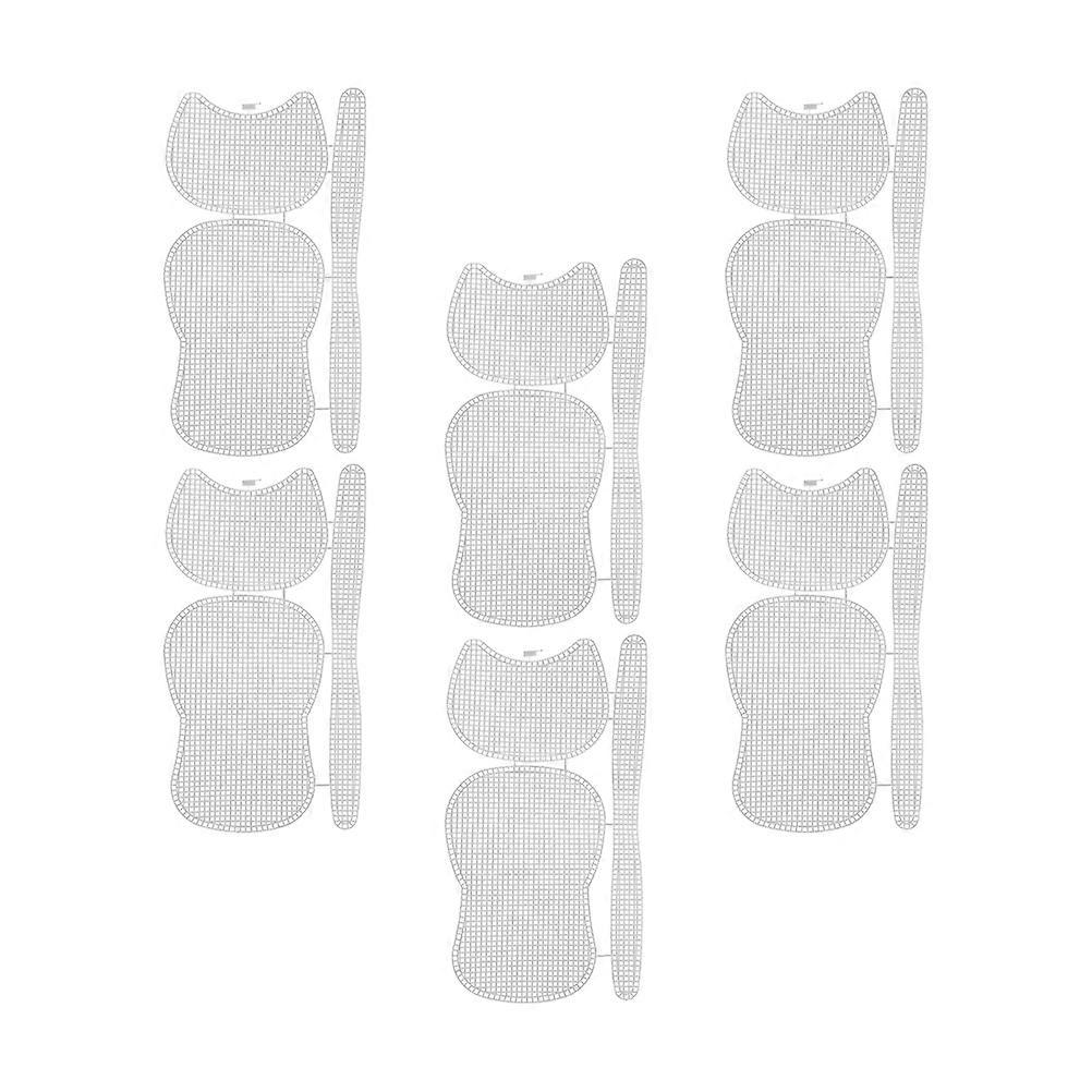 Bag Making Supplies 6Pcs Durable White Plastic Grid Plates For Crochet And Knitting Assistance In DIY Design