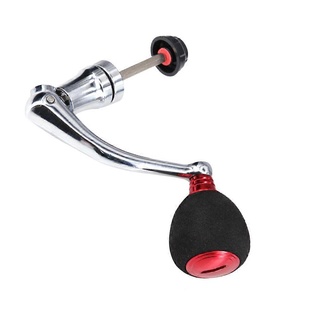Rotatable Knob for Fishing Reel with Metal and EVA Handle Grip Red Sturdy Durable for Fishing Use 2000 3000