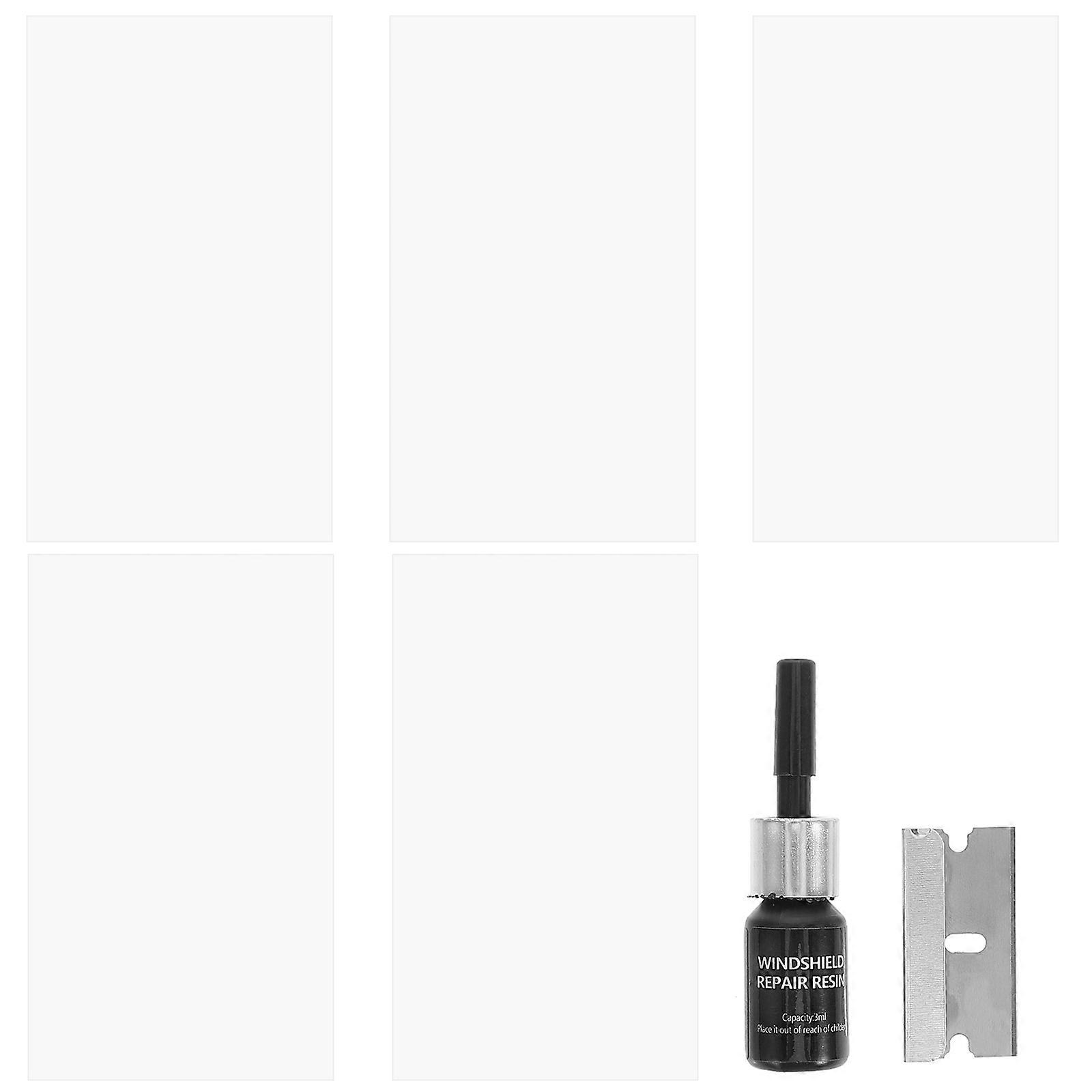 Chipped Windshield Repair Kit Intended For Various Glass Surfaces 1 Set Featuring Crack Repair Functionality In Black