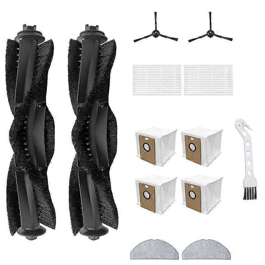 Main Brush Side Brush Filter Rag White Bird Brush Dust Bag Accessories for Tapo RV30/RV20 Max Plus 13pcs