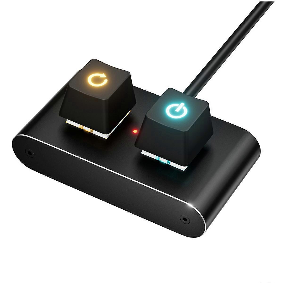 Desktop Computer Power Switch PC Motherboard External Start Power on/Off Button Extension Cable Wit