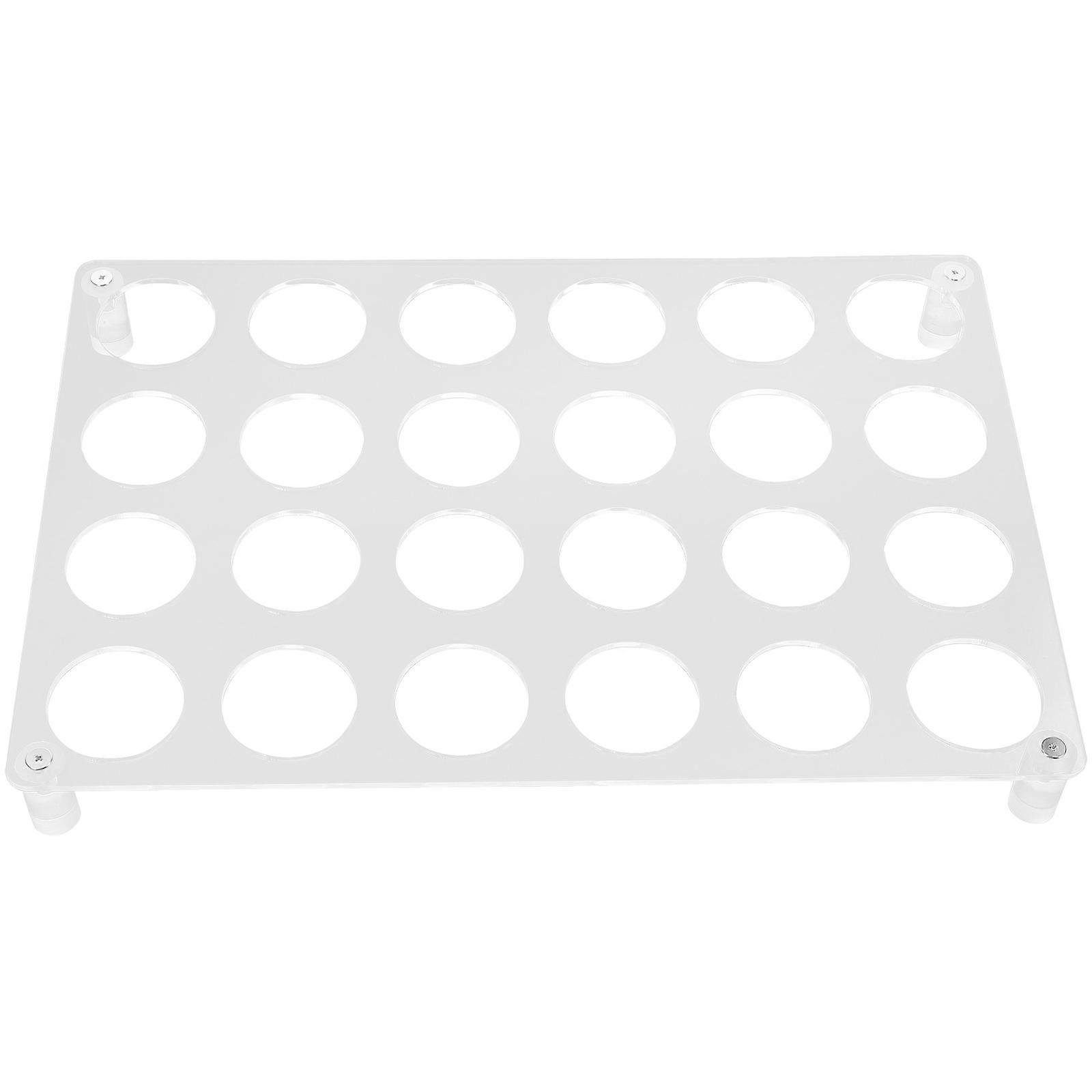 Transparent Acrylic Coffee Pod Storage Rack for -slot Organizer to Keep Countertops Clean
