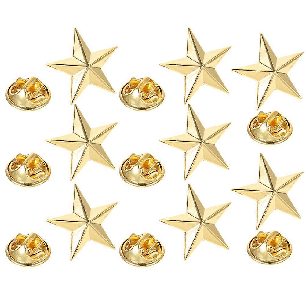 Star Badge Lapel Pin, Versatile Decorative Brooch Suitable for Various Occasions