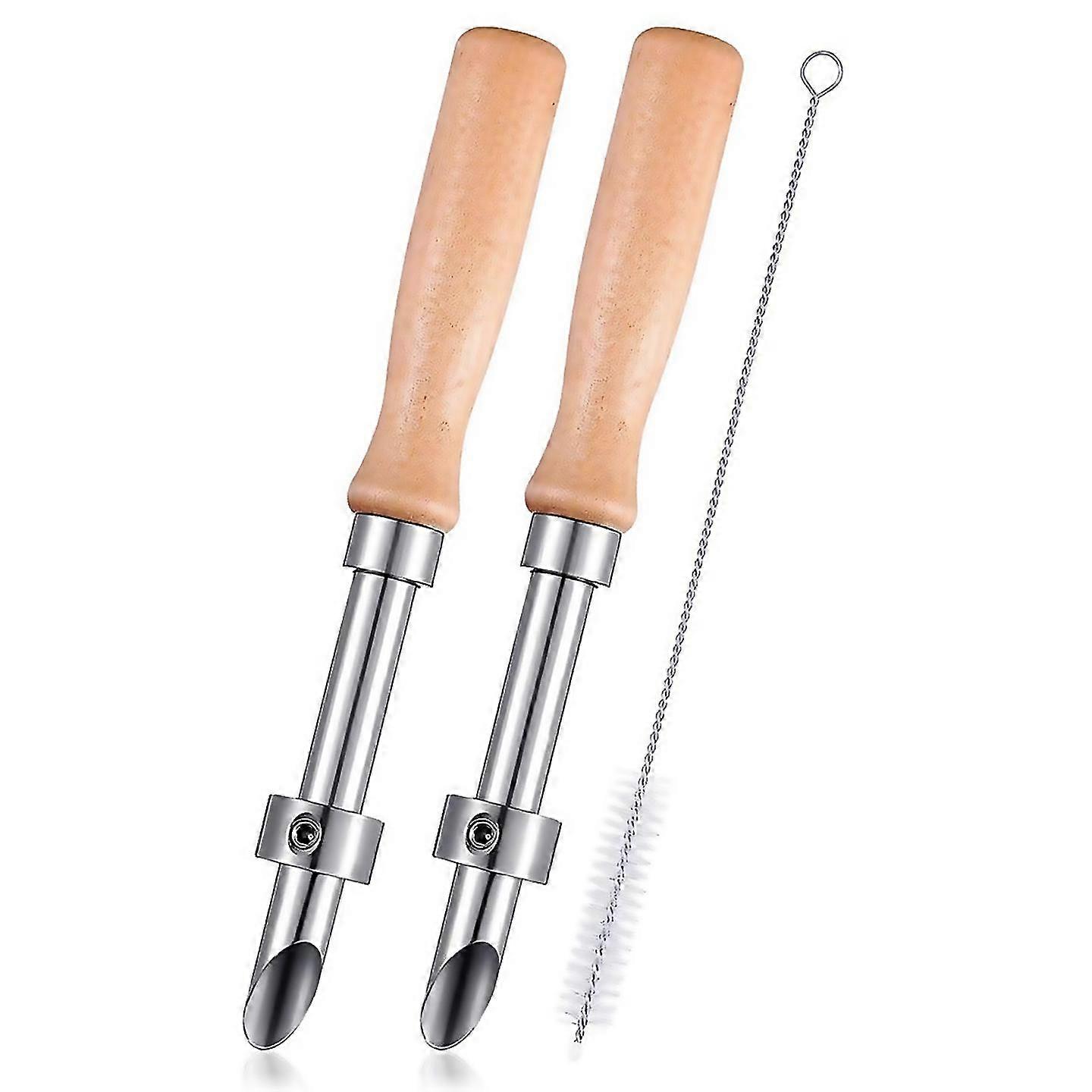 2 Pack Straw Puncher For Plastic Lids Lemonade Cup Straw Hole Puncher