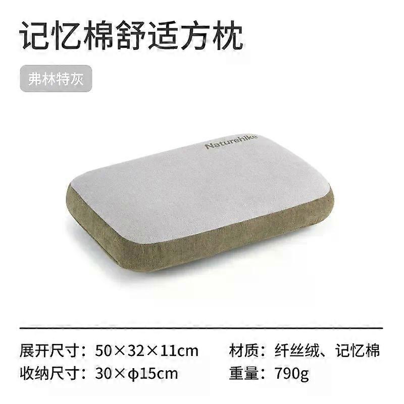 Memory Foam ComSuitable fort Square Pillow Portable Outdoor Camping Travel Pillow Camping Nap Pillow Air Pillow