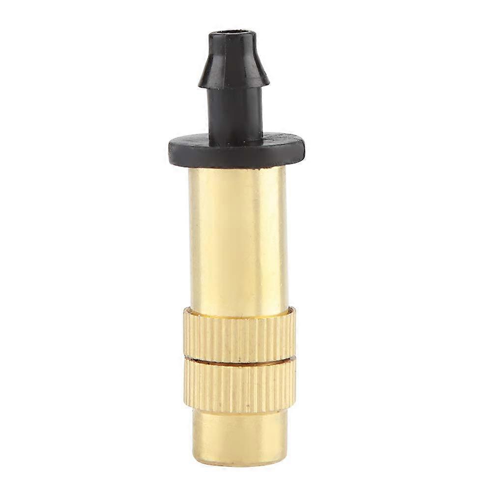 10-Pack Copper Micro Sprinkler Heads, Adjustable Mist Irrigation Nozzles for Garden Watering, Fine Mist Spray System