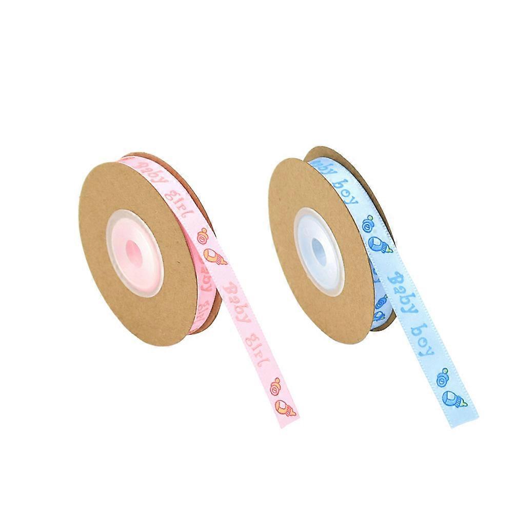 Colorful Ribbon 2Pcs DIY Accessories Feeding Bottle Letter Pattern Decoration For Friends And Family Birthday Party Theme Party Celebration