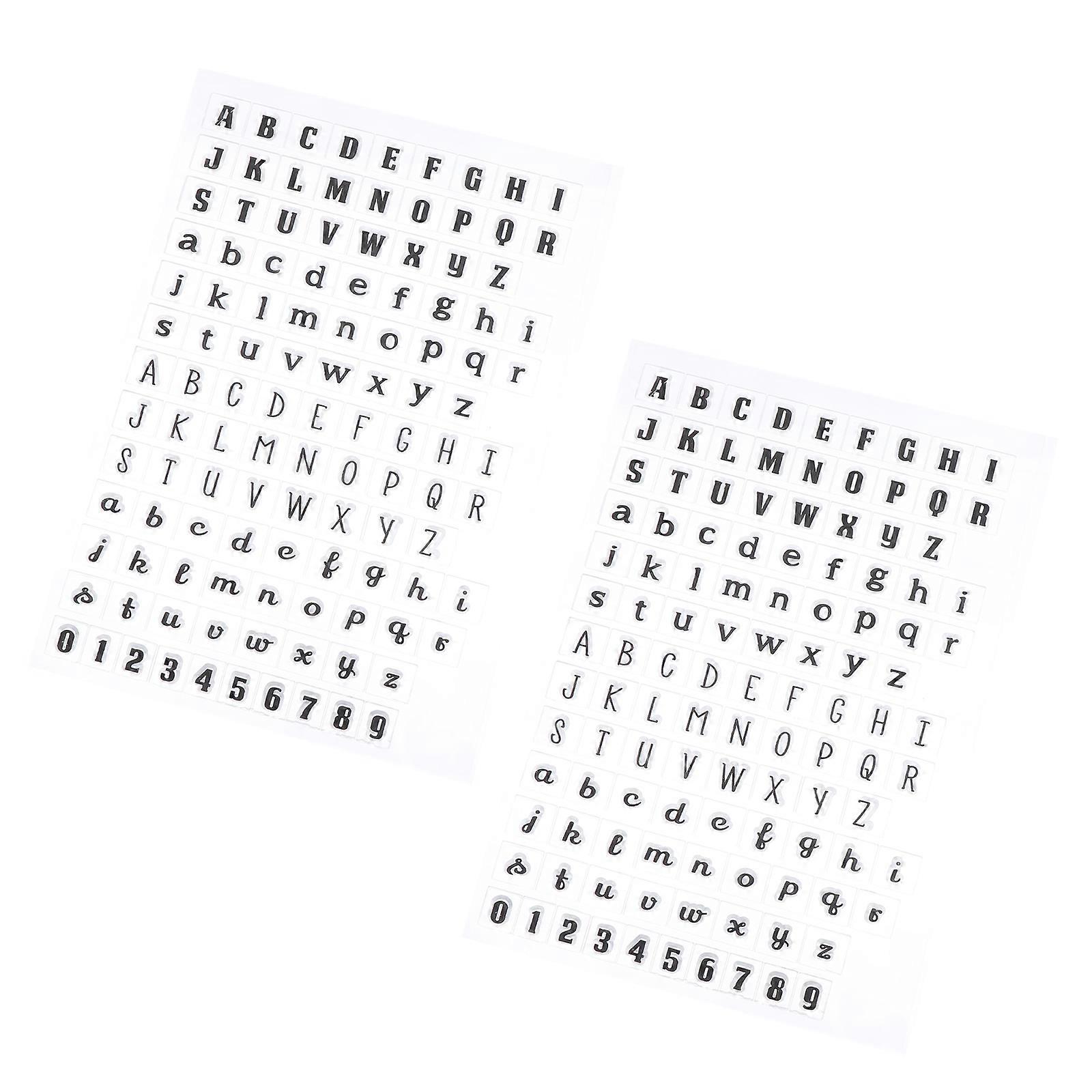 Clear Transparent Alphabet Stamps for DIY Crafting Scrapbooking Decoration Creative Sealing Accessories Easy to Use and Clean