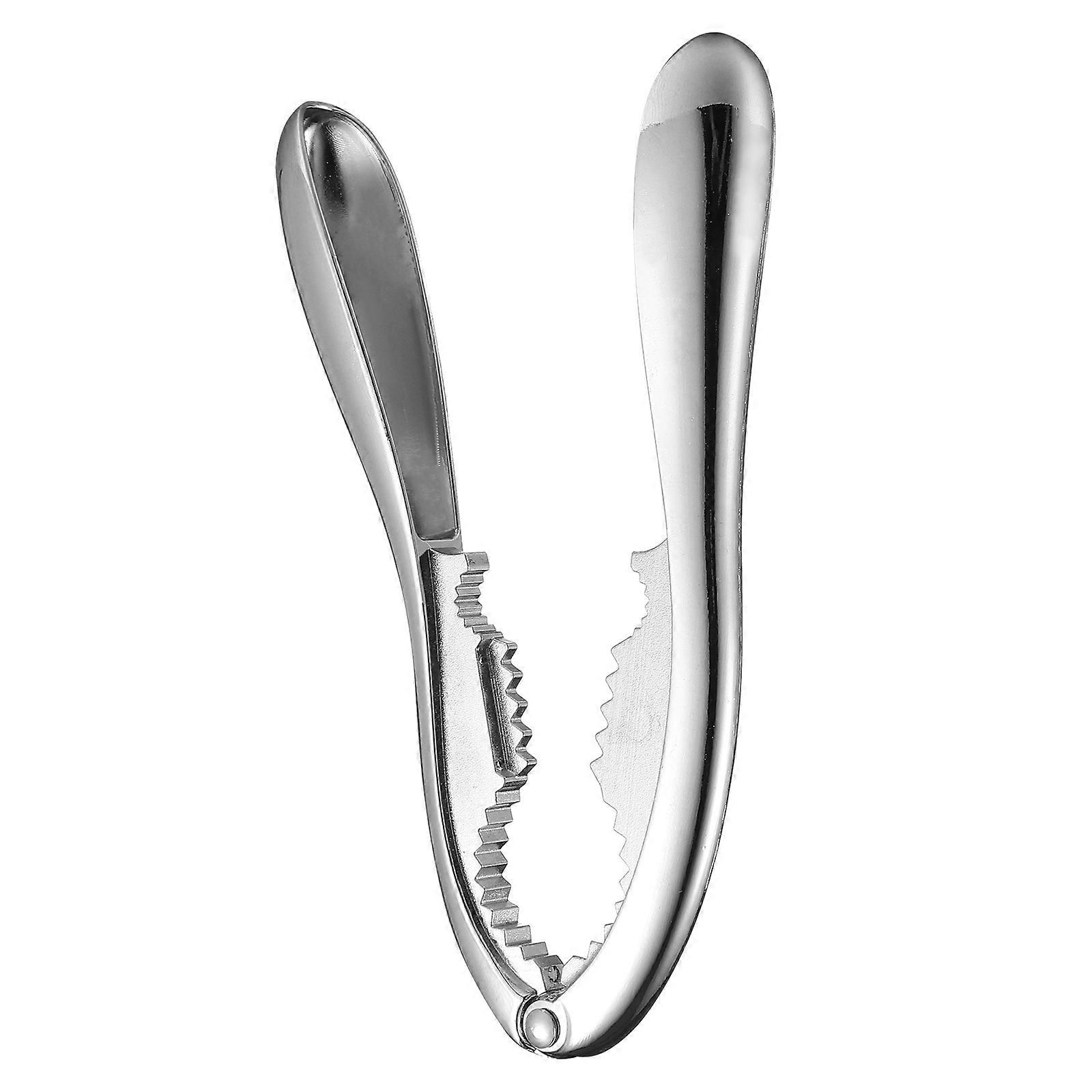 Walnut Nutcracker Handheld Zinc Alloy Tool for Home Use Silver Color 1Pc