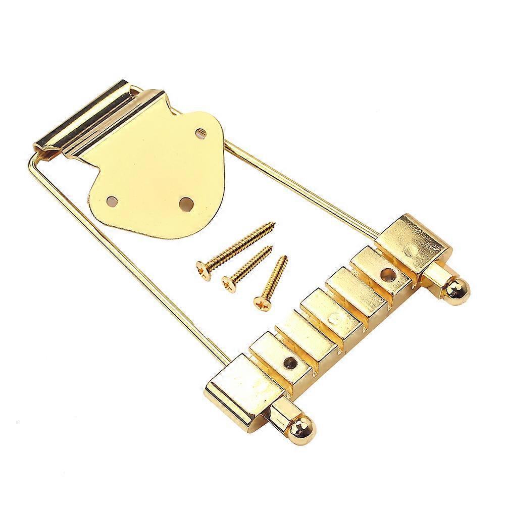 Jazz Guitar Tailpiece With Shape For Easy Replacement In Golden Color 1Pcs