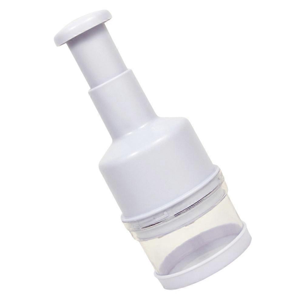 Manual Vegetable Chopper Garlic Crusher Kitchen Tool White Multi-Function Shredder 1 Pc