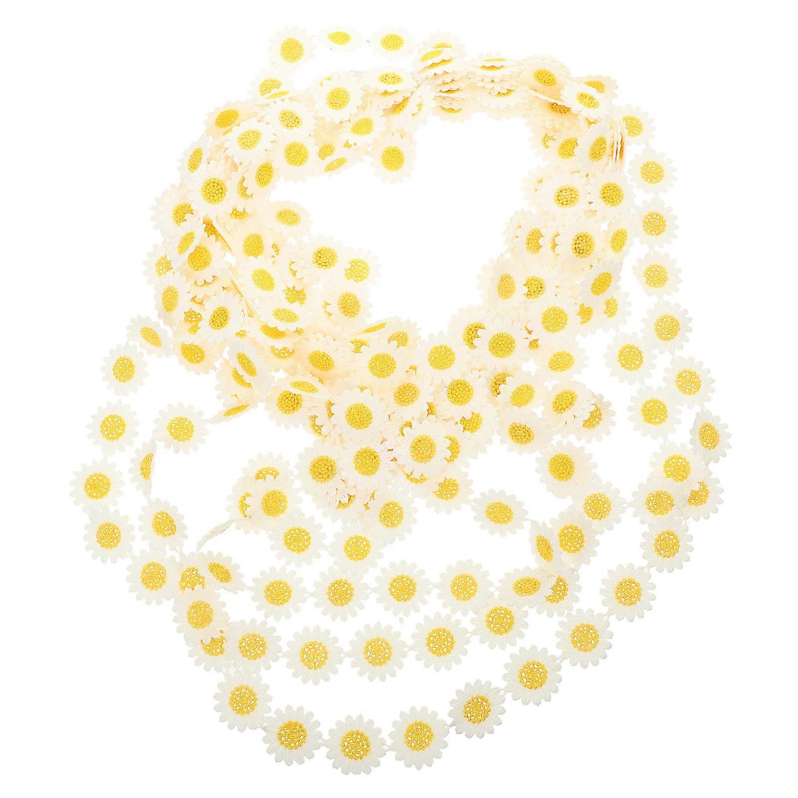 דקורטיבי תחרה לקצץ סרט פרח רקום לקצץ לחגיגות חתונה מתאים לבעלי מלאכה ו -15 חצר