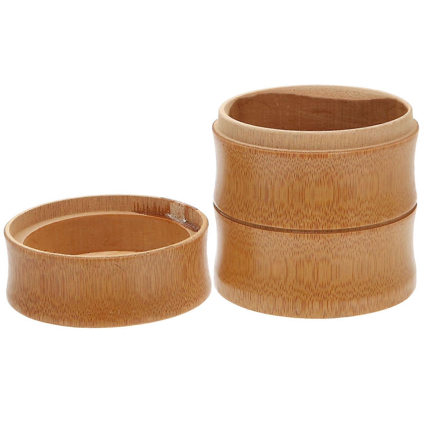 Portable Wooden Toothpick Holder For Home Use Khaki Color 1Set Storage Solution