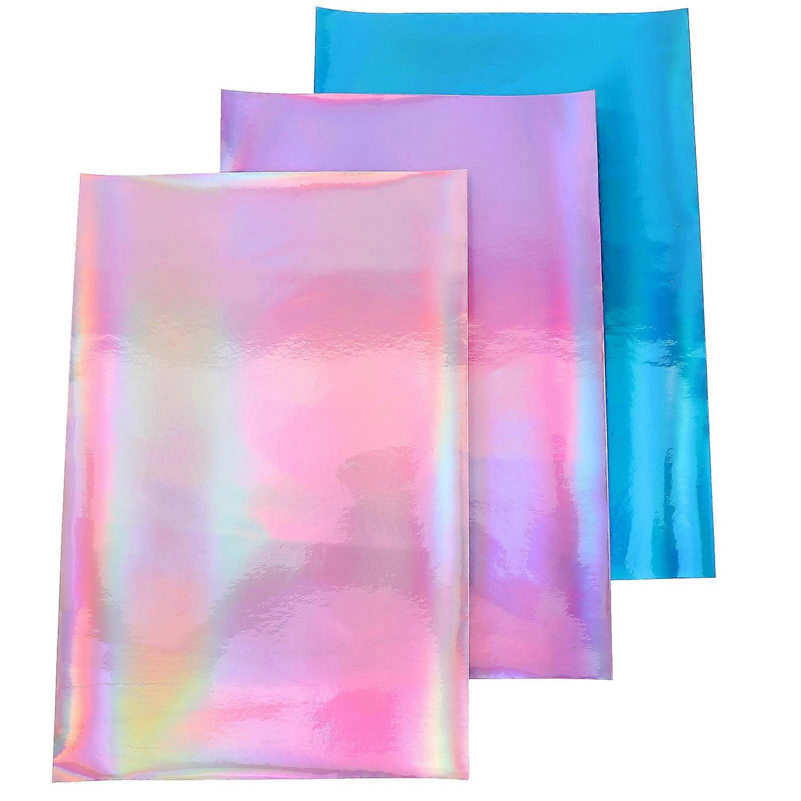 Bow Making Fabric Sheets PU Material For Craft Creation 3Set Ideal For DIY Lovers And Craft Enthusiasts