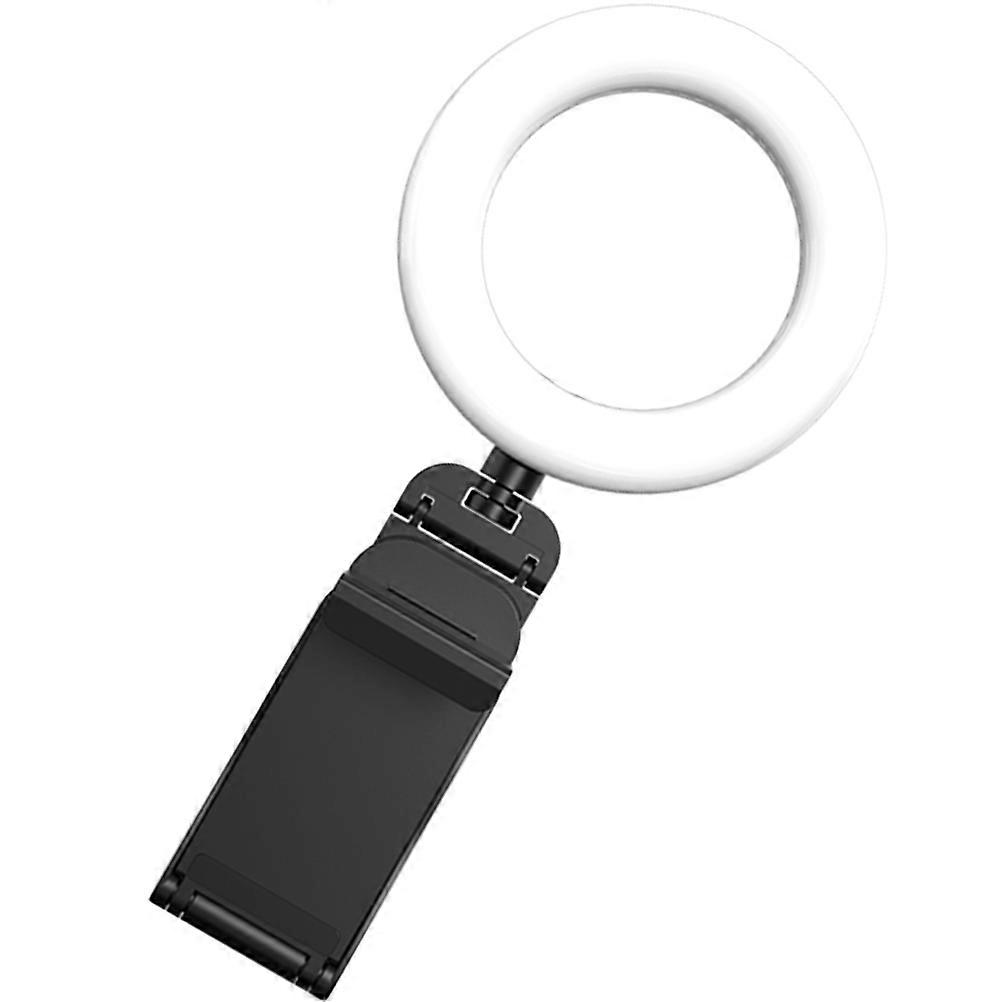 Desktop Video Light Selfie Light For Photographers And Smartphone Users Black 1Pack