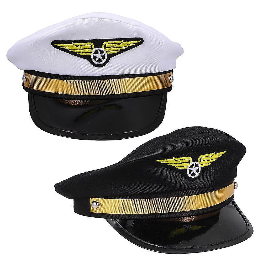 Here's a refined and engaging product description based on your input:
**2pcs Adjustable Captain Hat – Sophisticated Nautical Themed Costume