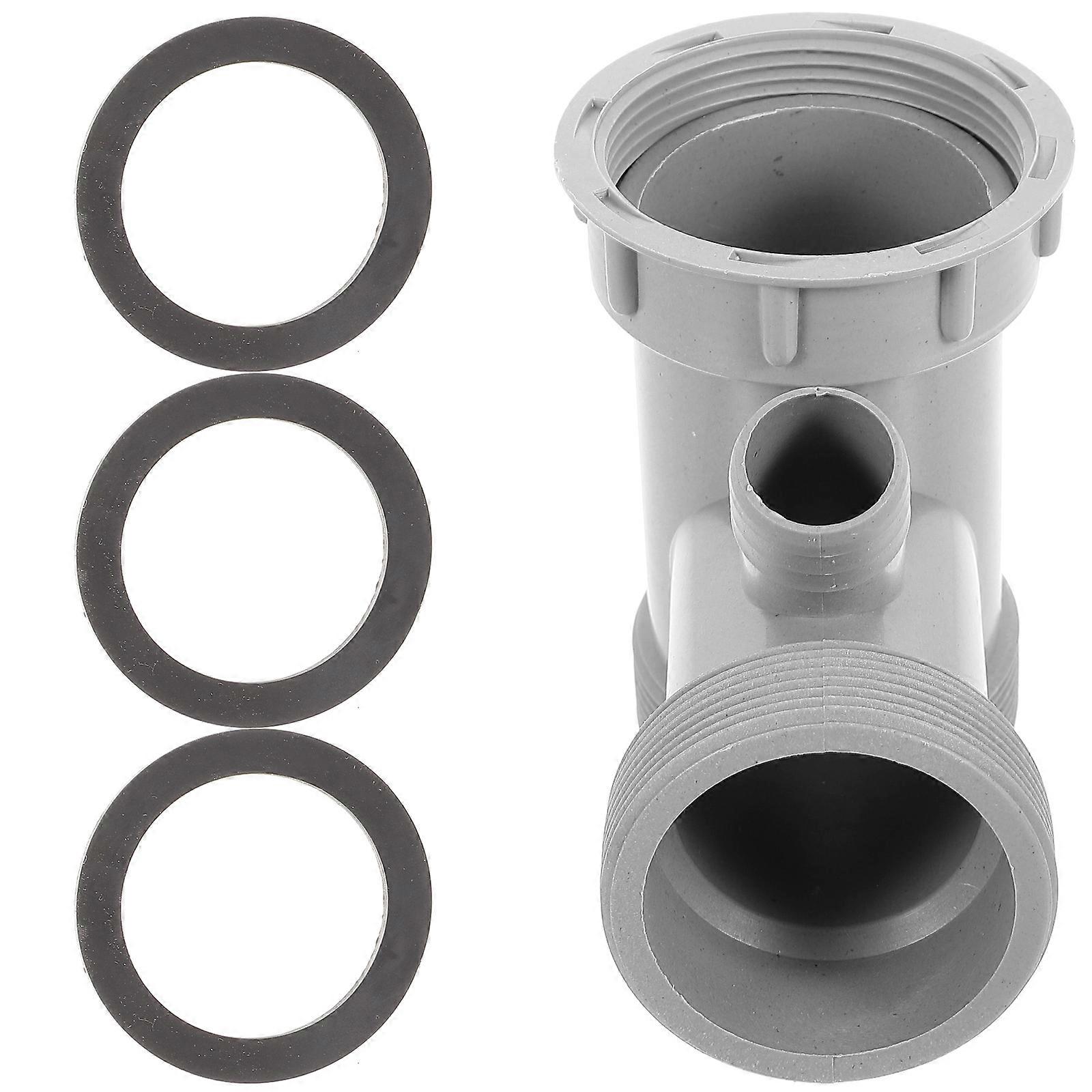 Durable Way Sink Drainpipe Adapter, Kitchen Branch Connector, Hard Pipe Coupling for Sink Extension, Reliable Drain Supply Accessory