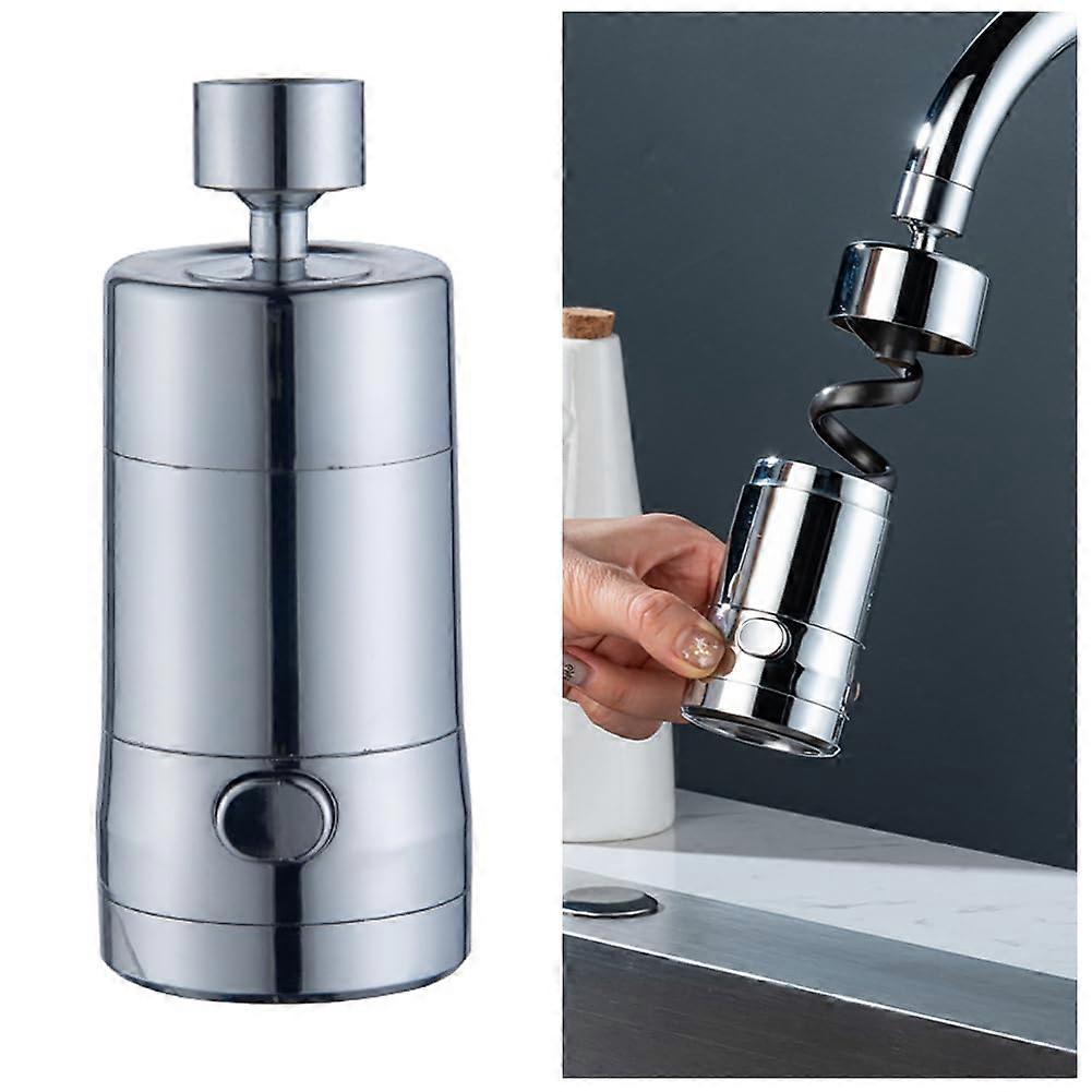 Tap Attachment, Rotating Tap Extension, Magnetic Tap Aerator, Swivel Tap with Adapter, Tap Aerator for Kitchen, Bathroom Silver