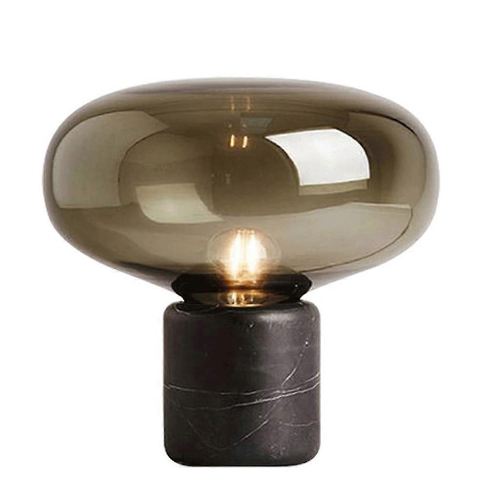 Postmodern Marble Small Table Lamp 9.45 Inch Bedside Light for Living Room Office Desk University Dormitory Nightstand