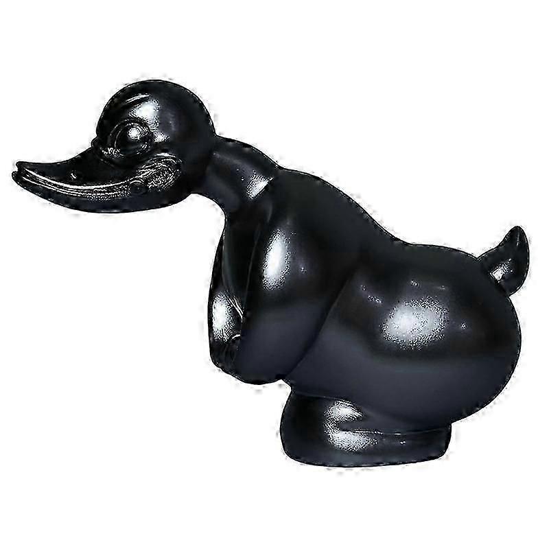 Angry Duck Car Hood Ornament - Durable Resin Dashboard Decor Accessory