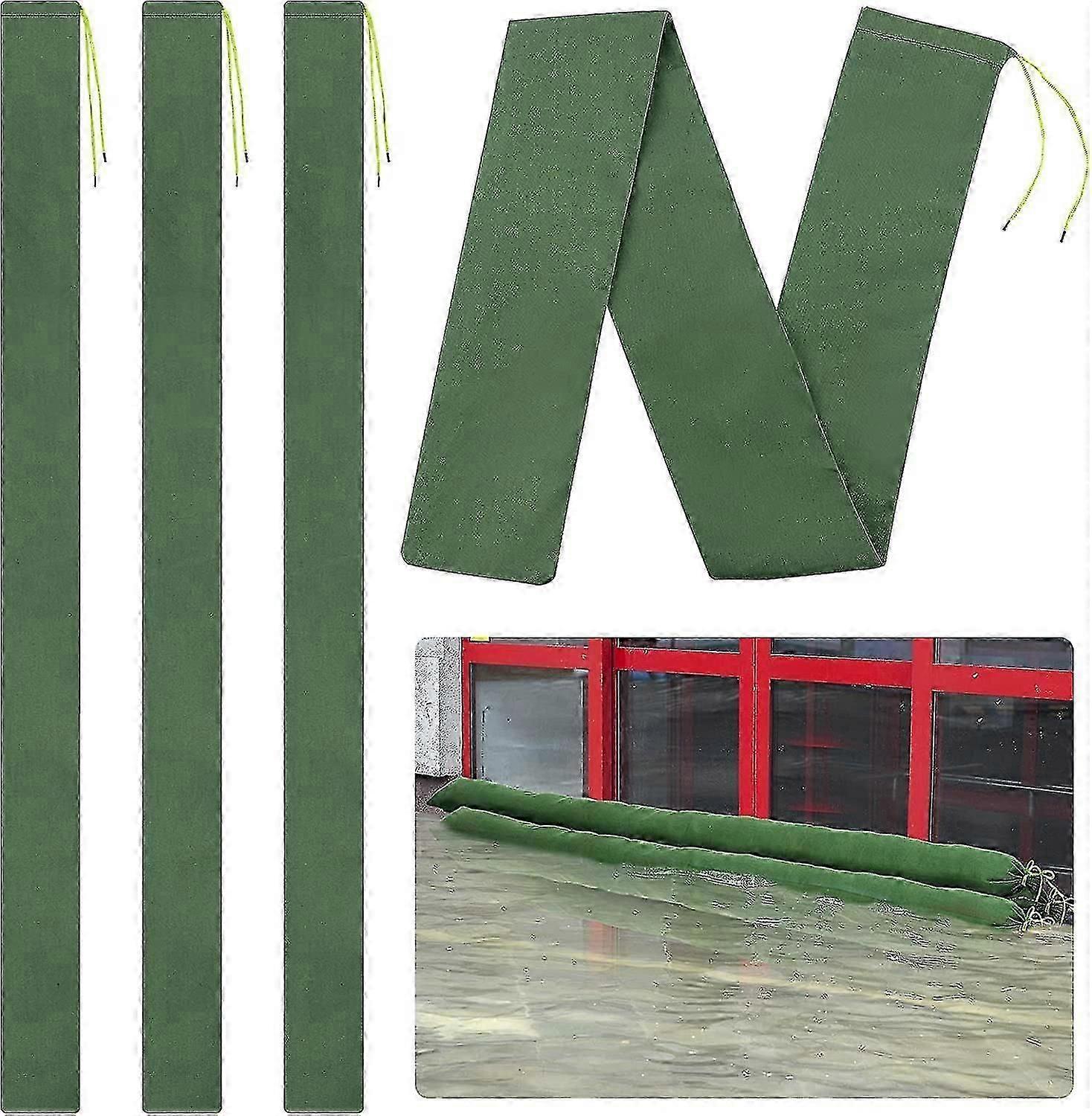 Long Canvas Sandbags with Elastic Band, Flood Protection