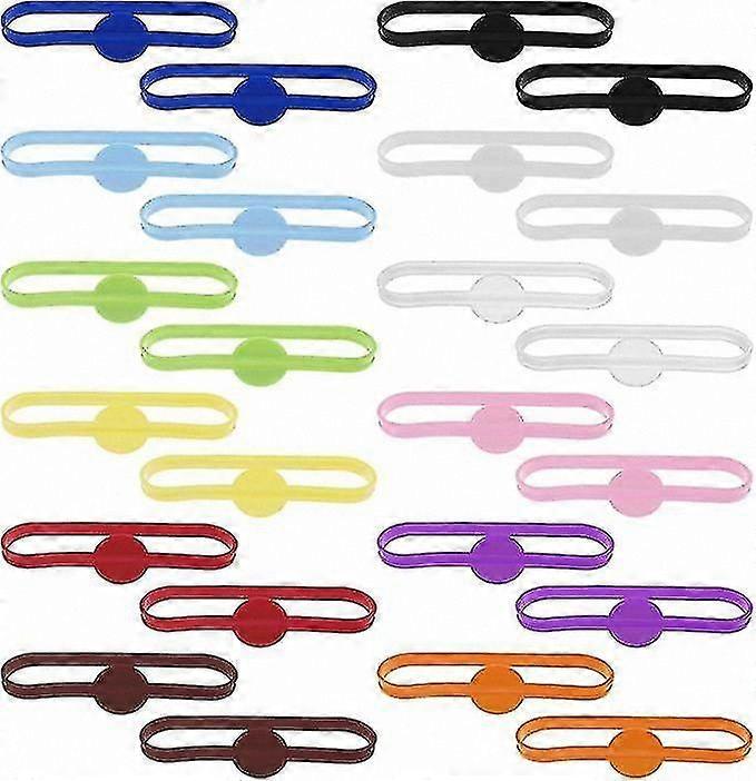 Multicolor Silicone Wine Glass Markers - 24pcs Reusable Beverage Strips for Parties