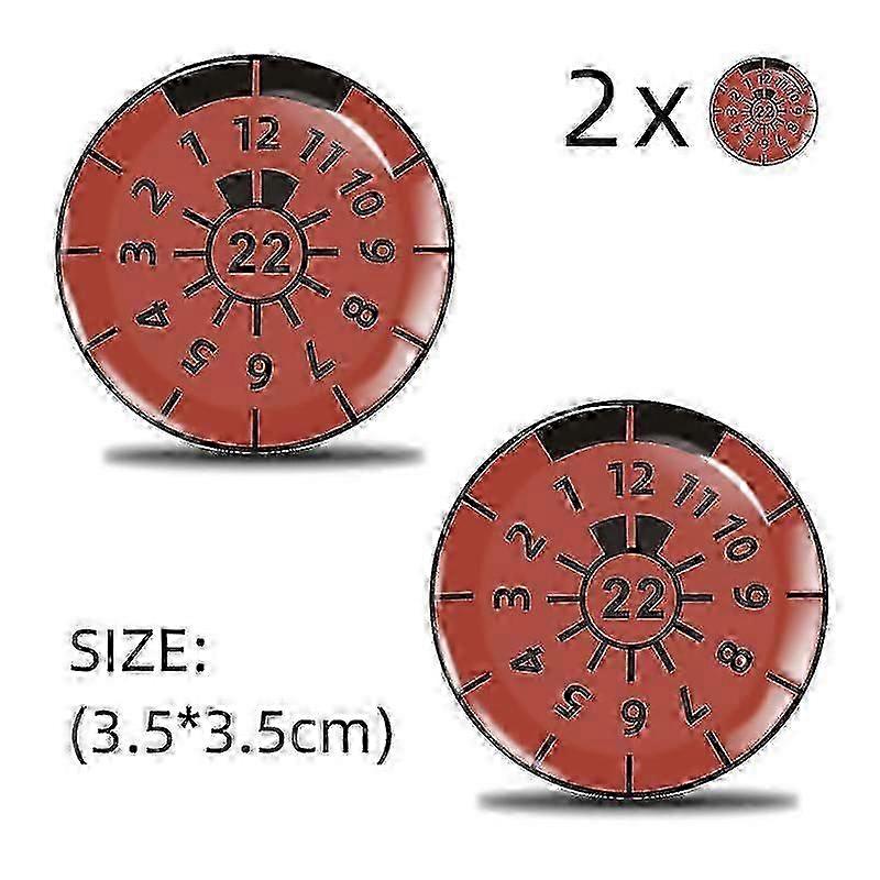 2pcs 3D gel sticker license plate seal badge, TUV plaque decals -GSLA