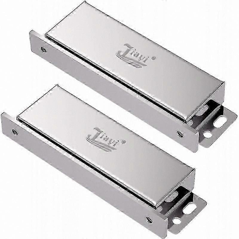 Double Door Cabinet Lock with Strong Magnetic Switch for Drawer Units (2 Pack)