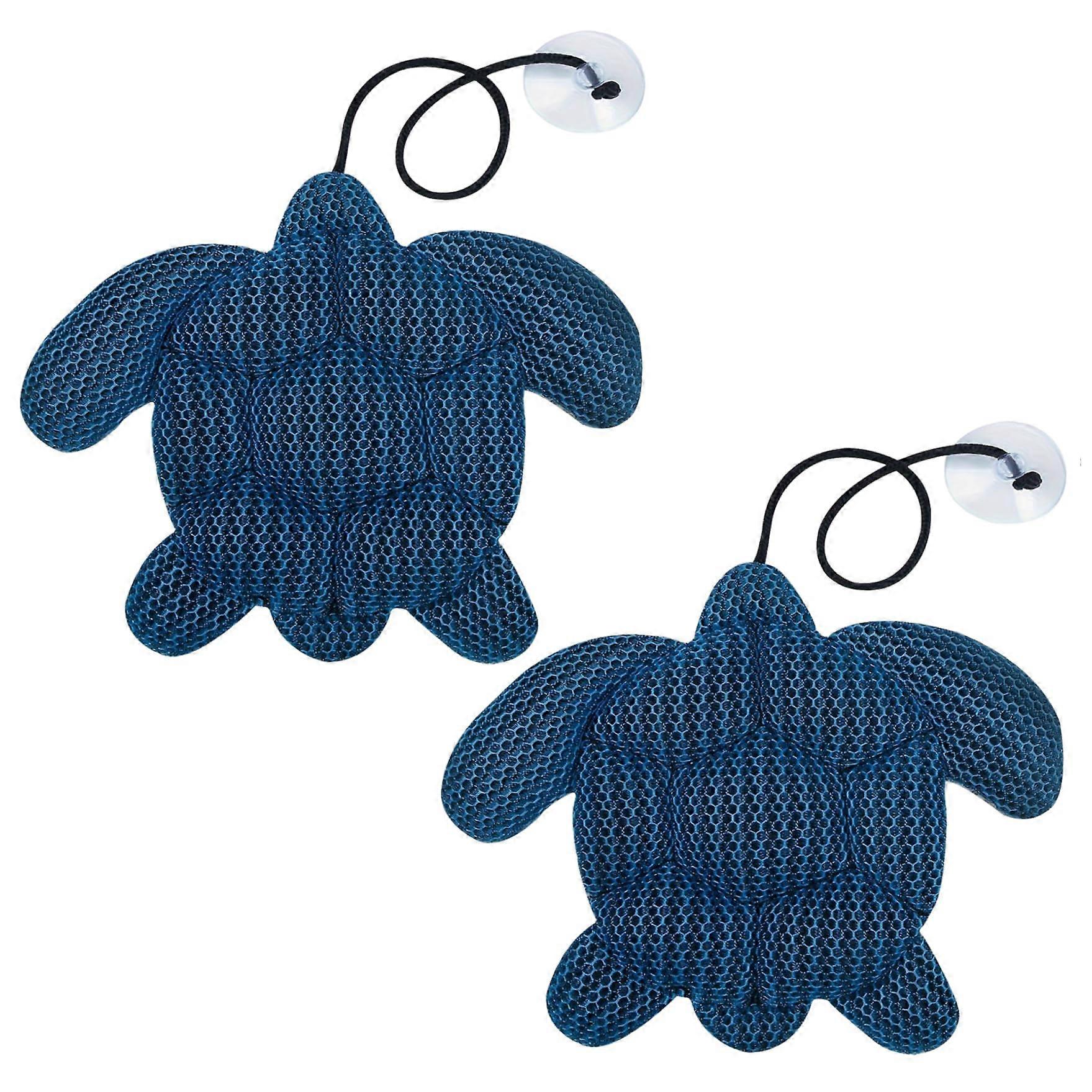 Scum Absorber Honeycomb Mesh Balls 11 x 9.5 for Spa Cleaning Turtle Design with Suction Cup