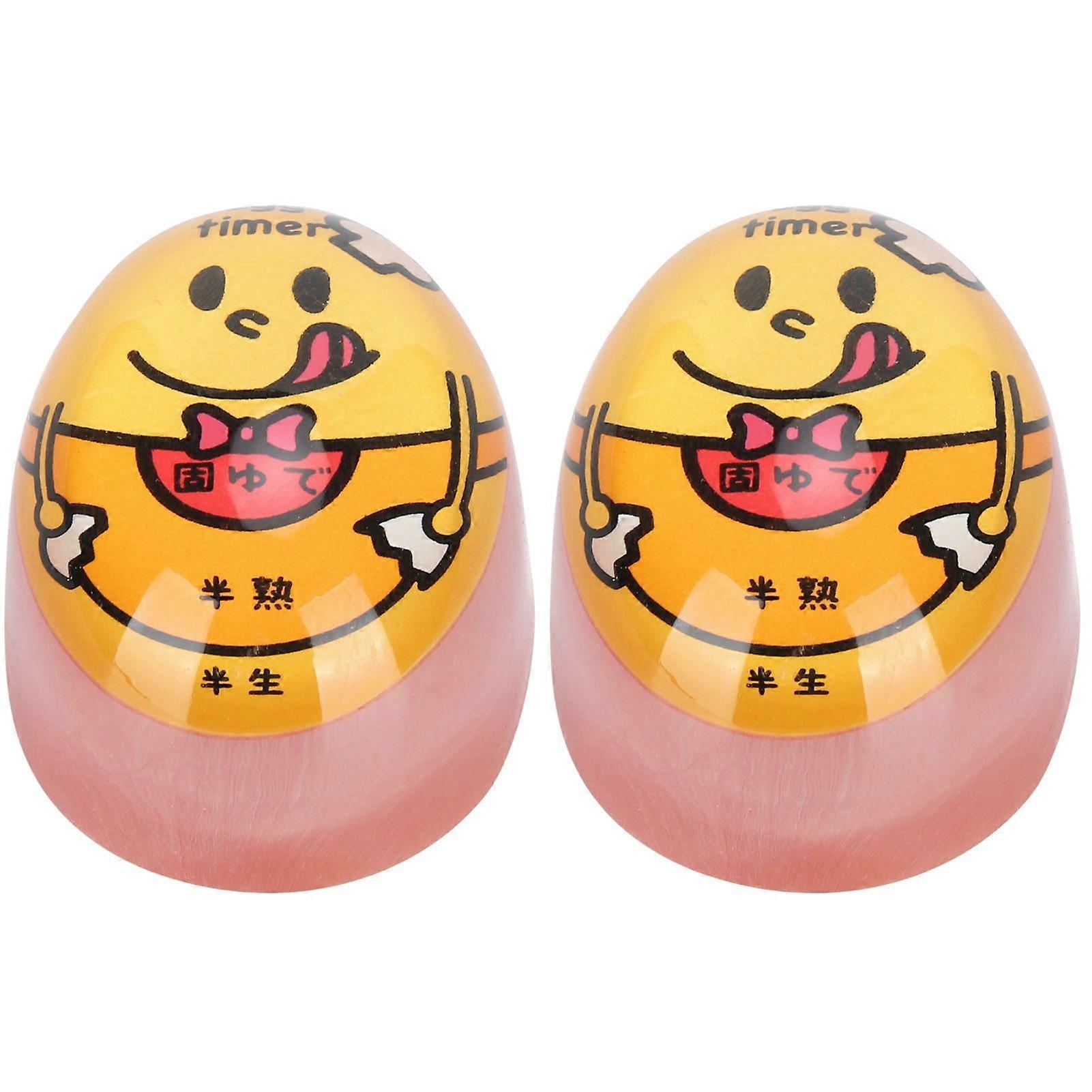 2 Pieces Color Changing Resin Kitchen Timer for Soft Boiled Eggs Cooking Supplies