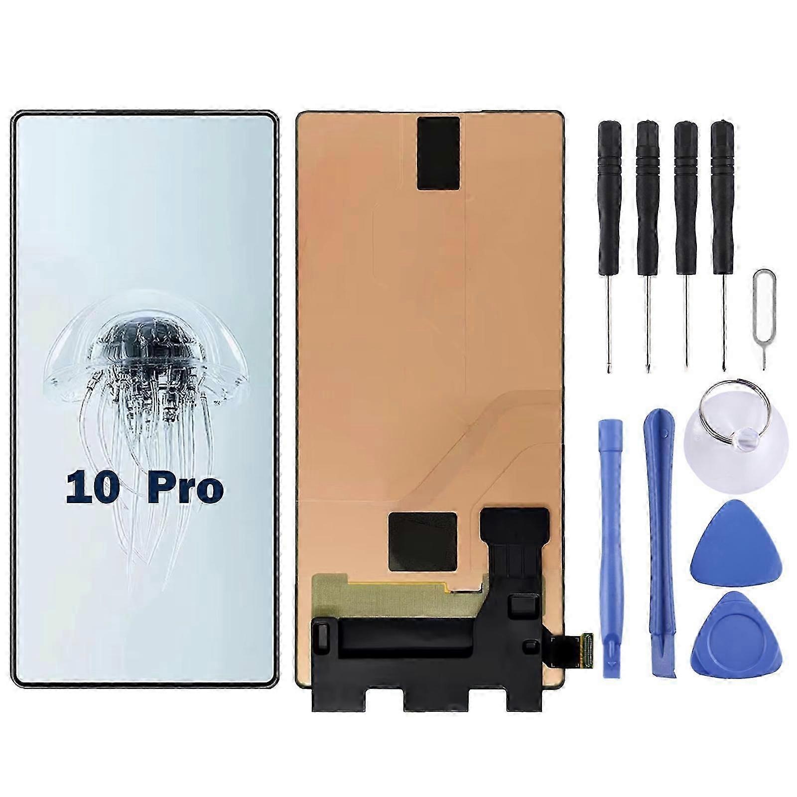 For ZTE Nubia Red Magic 10 Pro NX789J AMOLED COMPATIBLE LCD Screen Digitizer Full Assembly (Black)