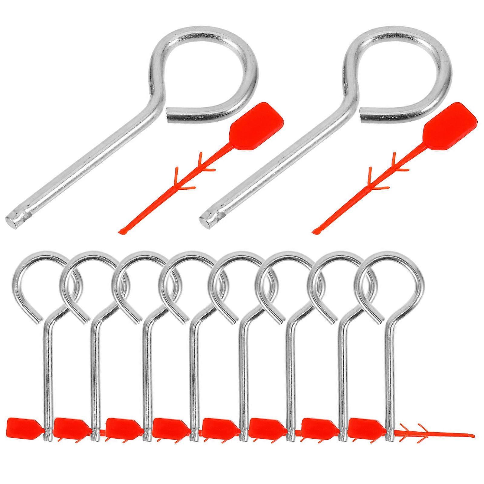 Lock Pins for Fire Extinguishers   10pcs Safety Pull Pins with Tamper Seal for Home, Office, and Vehicle Use   Durable Fire Equipment Replacement