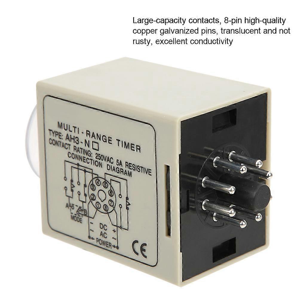 On-Delay Time Relay AH3-ND AC220V 5A 1min-10h Adjustable