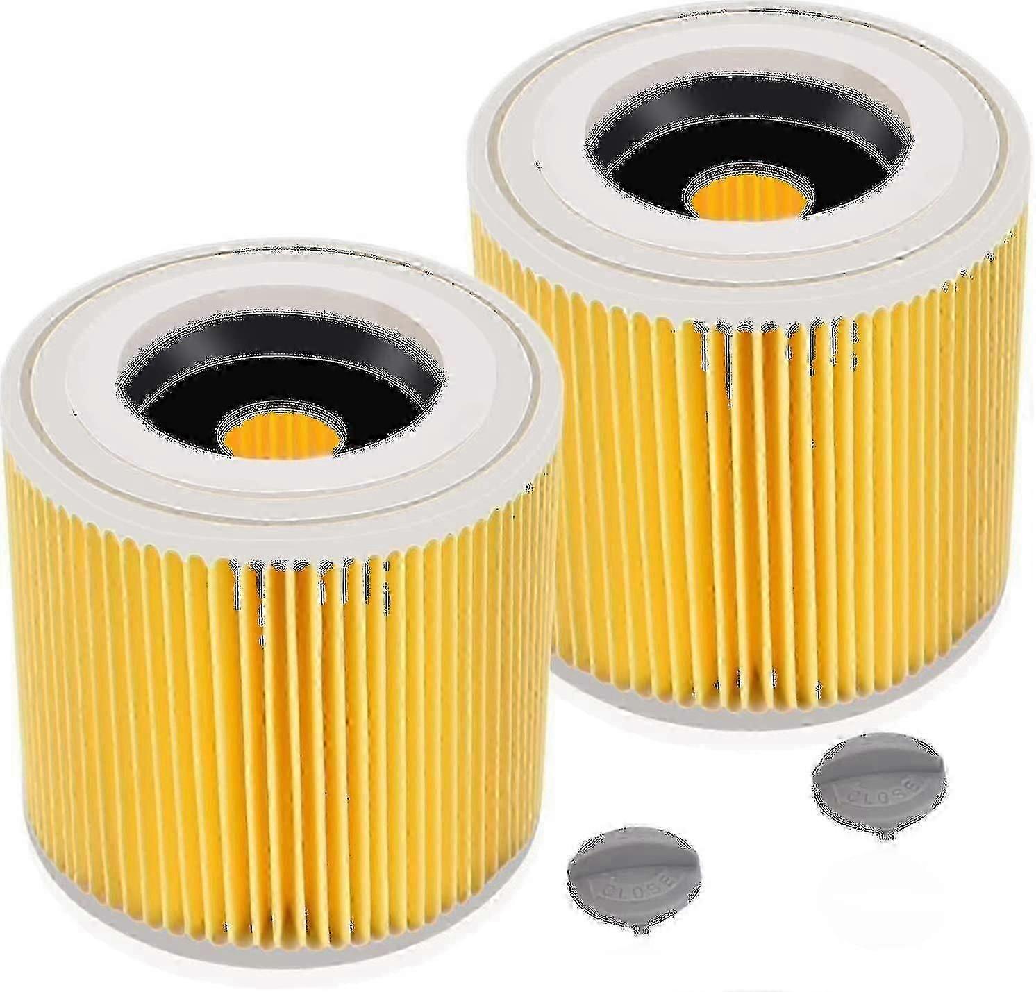 WD3プレミアムWD2用カートリッジフィルター2パックWD3 WD3P MV2 MV3-ケルヒャー掃除機用交換フィルター 6.414-552.0/6414552