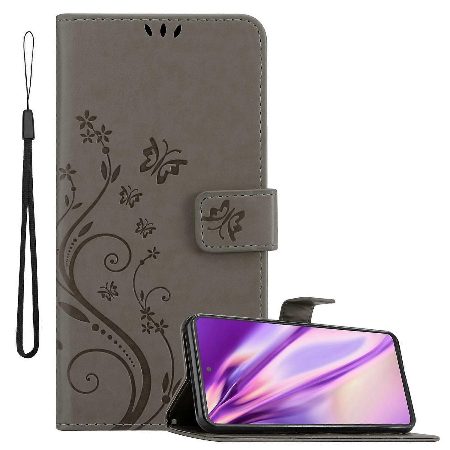 Samsung Galaxy A53 5G Protective Case - with Floral Pattern and Card Slot