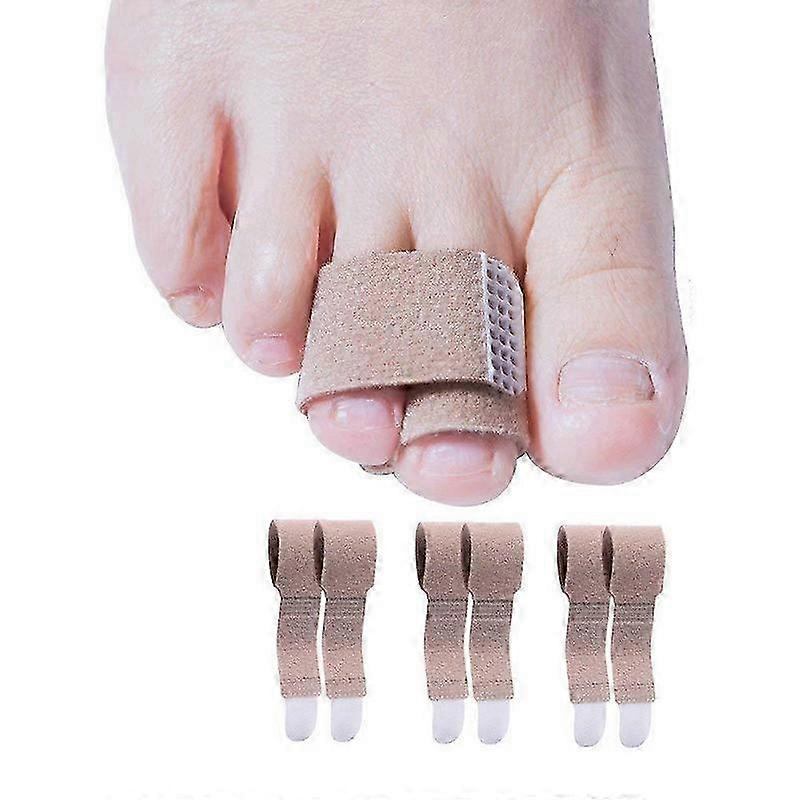 6-Pack Hammer Toe Straighteners for Correcting Hammer, Broken, Crooked & Overlapping Toes