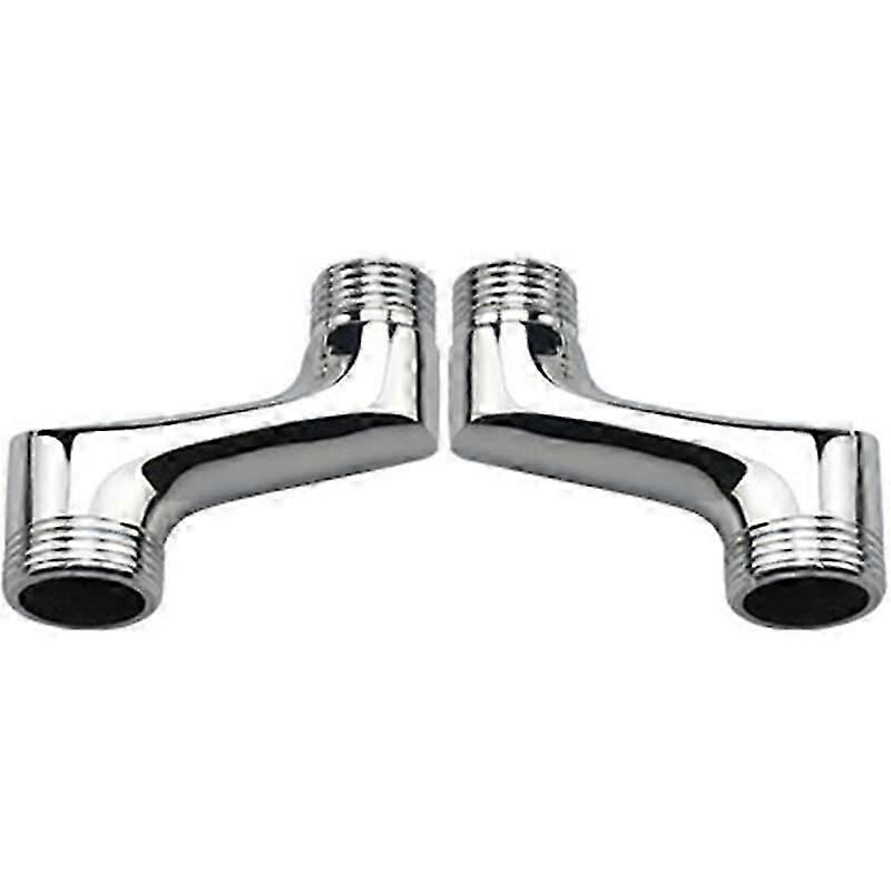 2 Piece Countertop Elbow Shower Connection, Adjustable Brass Arm