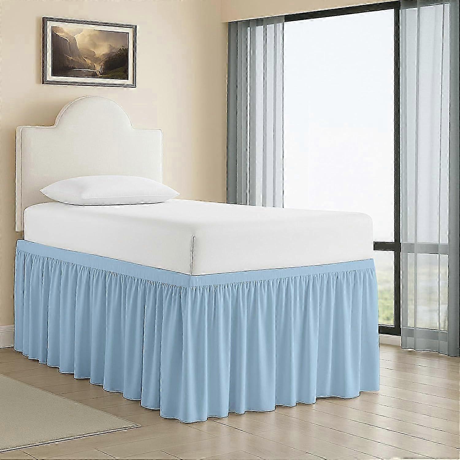 Lane Extended Ruffled Dorm Sized Bed Skirt Panel Twin XL, Premium Q...
