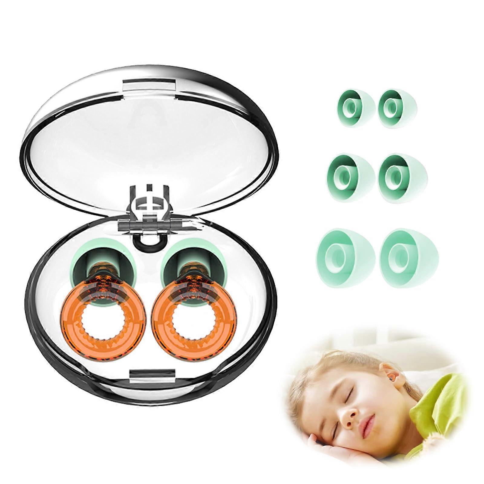 Kids Ear Plugs - Reusable Silicone Noise Canceling Earplugs for Sleep, Soundproofing, and Anxiety Relief - 3 Pairs