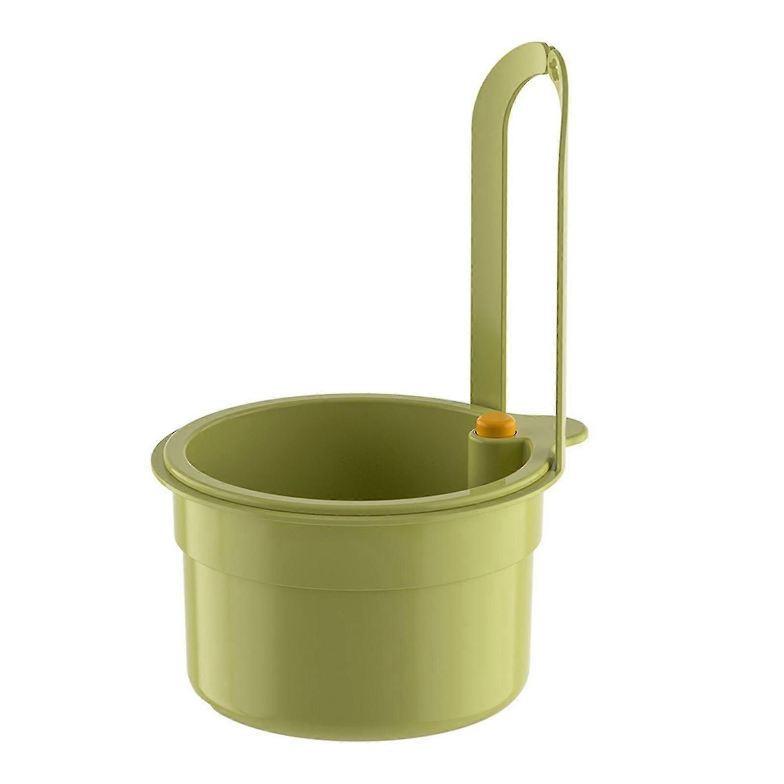 hanging kitchen sink drain basket with automatic release