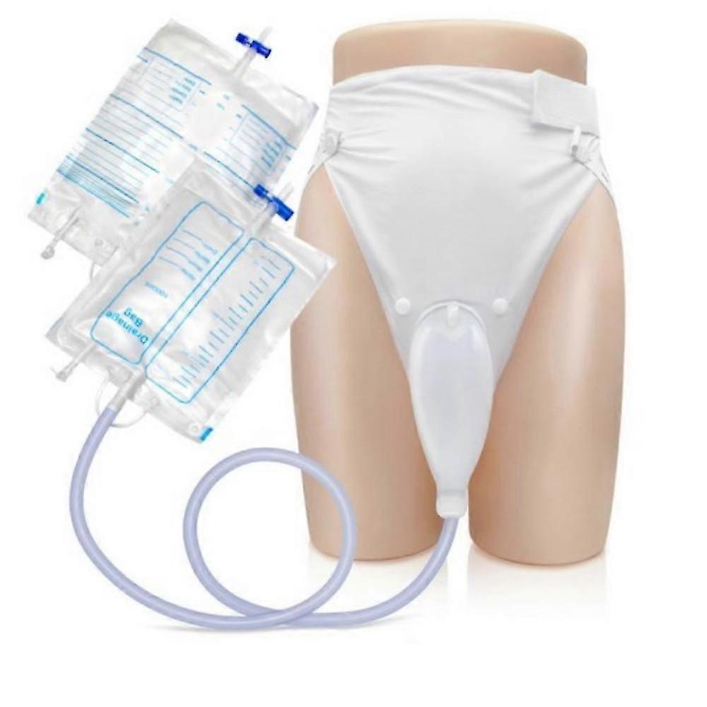 Bærbar urininkontinenspose for eldre 1000ml