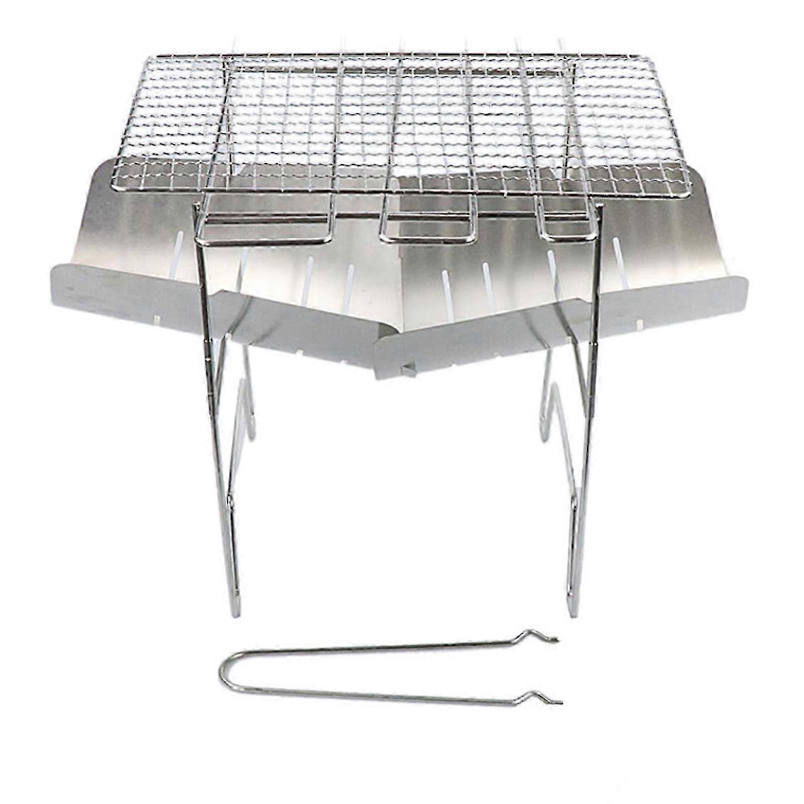 Folding barbecue stove for outdoor use