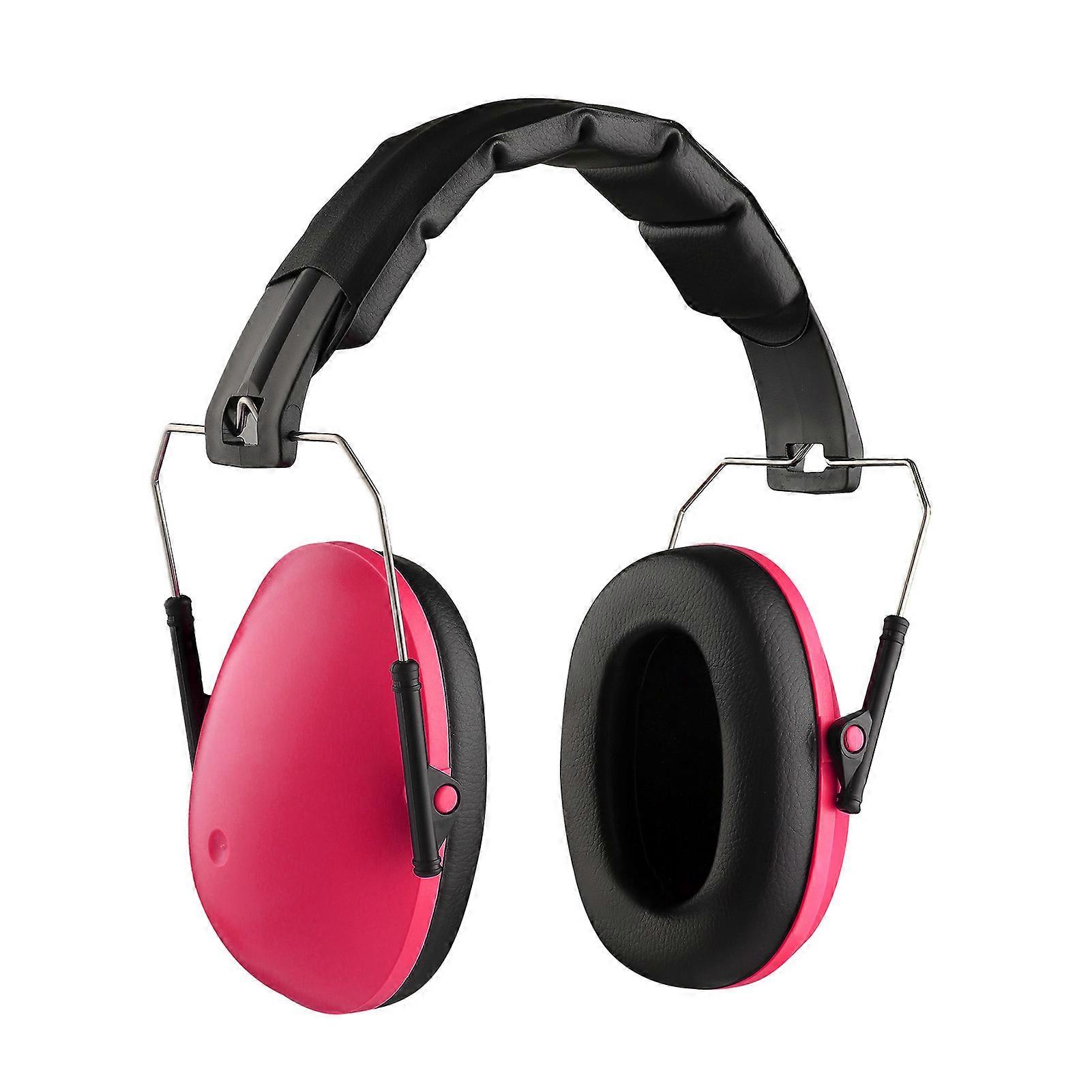 Adjustable Pink Ear Muffs for Kids Age 3-12 Lightweight Noise Blocking
