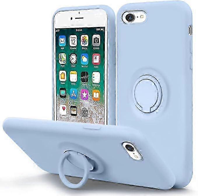 Compatible with iPhone SE 2022 4.7inch,iPhone SE3 Case,iPhone SE 2020 Case/iPhone 8 with Ring Kickstand | Microfiber Lining | Shockproof Sta