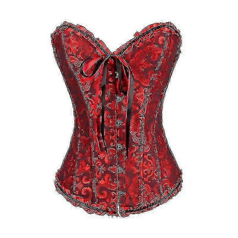 Tube Top Jacquard Gothic Palace Corset Waistcoat Shapewear Corset