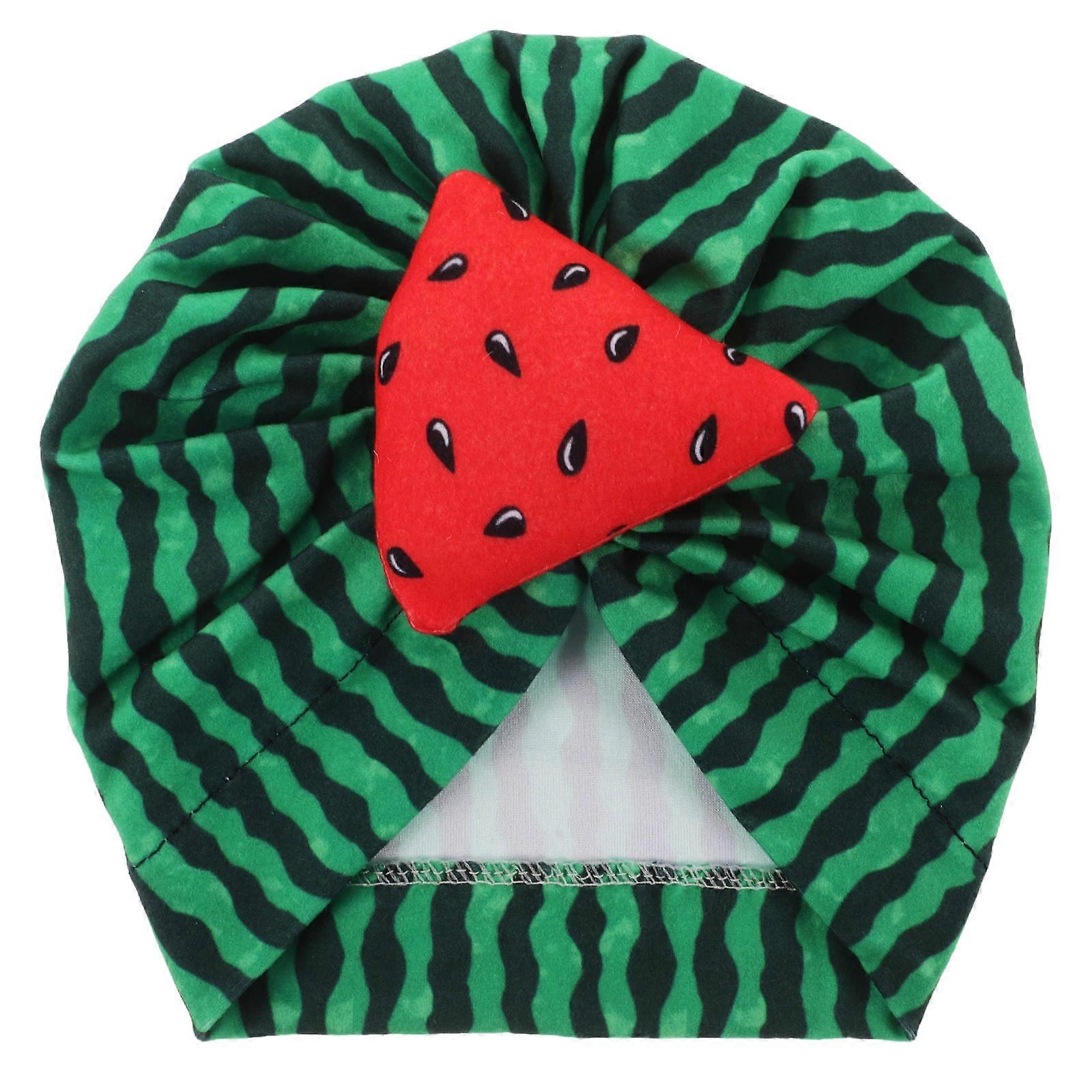 Hats For Babies Newborn Baby Girl Hats Decorative Hat Cute Watermelon Pattern Green Fashionable Design 1Set