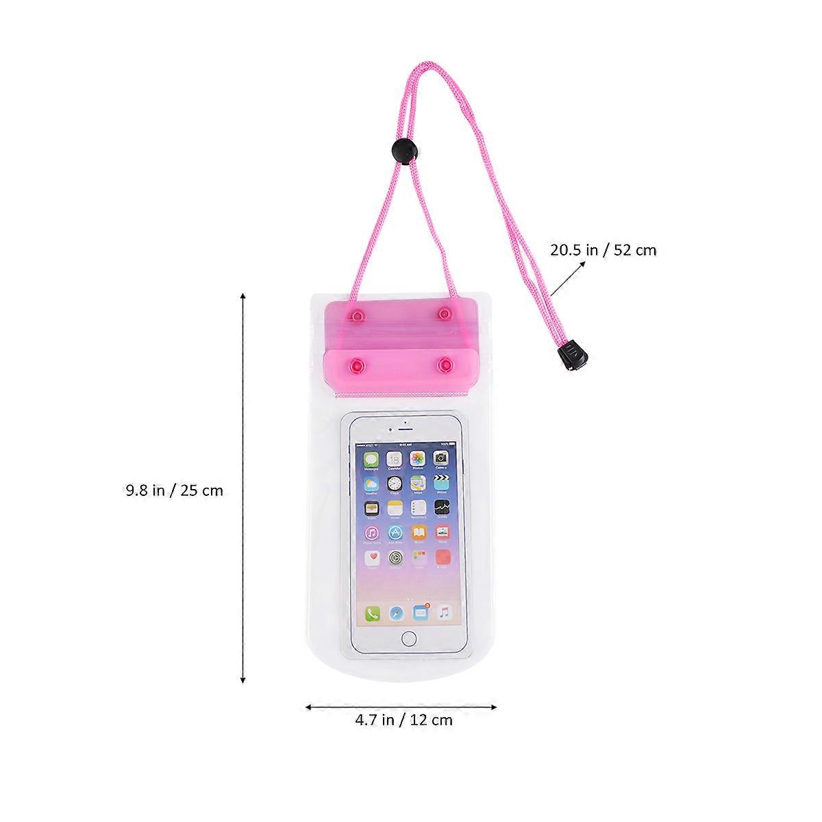 Waterproof Phone Pouch 3Set For Universal Users Assorted Color Transparent Design With Touch Screen Functionality For Beach And Swimming Activities