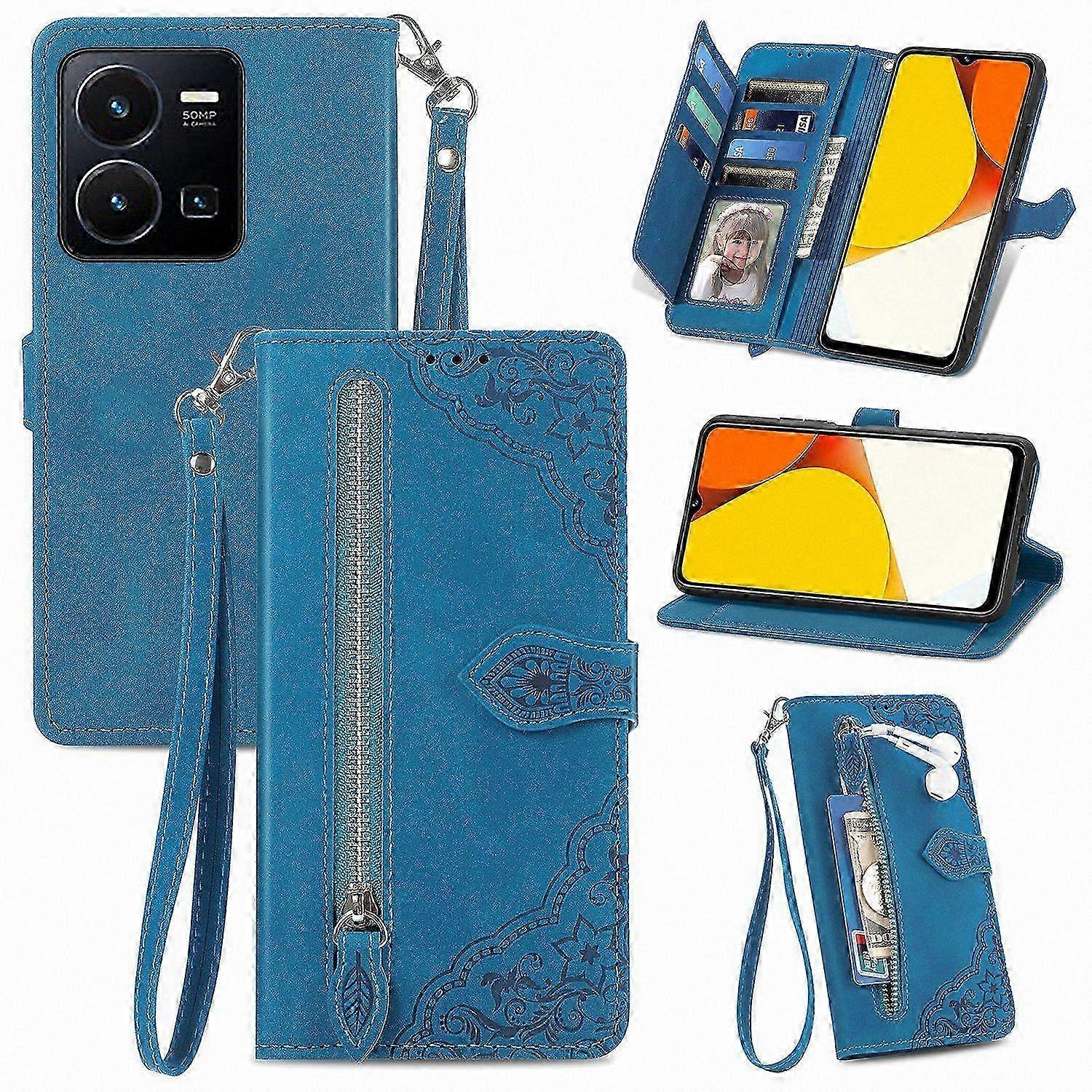 Magnetic Card Holder Pouch with Wrist Strap for Smartphone Cases - Universal Fit for Various Models