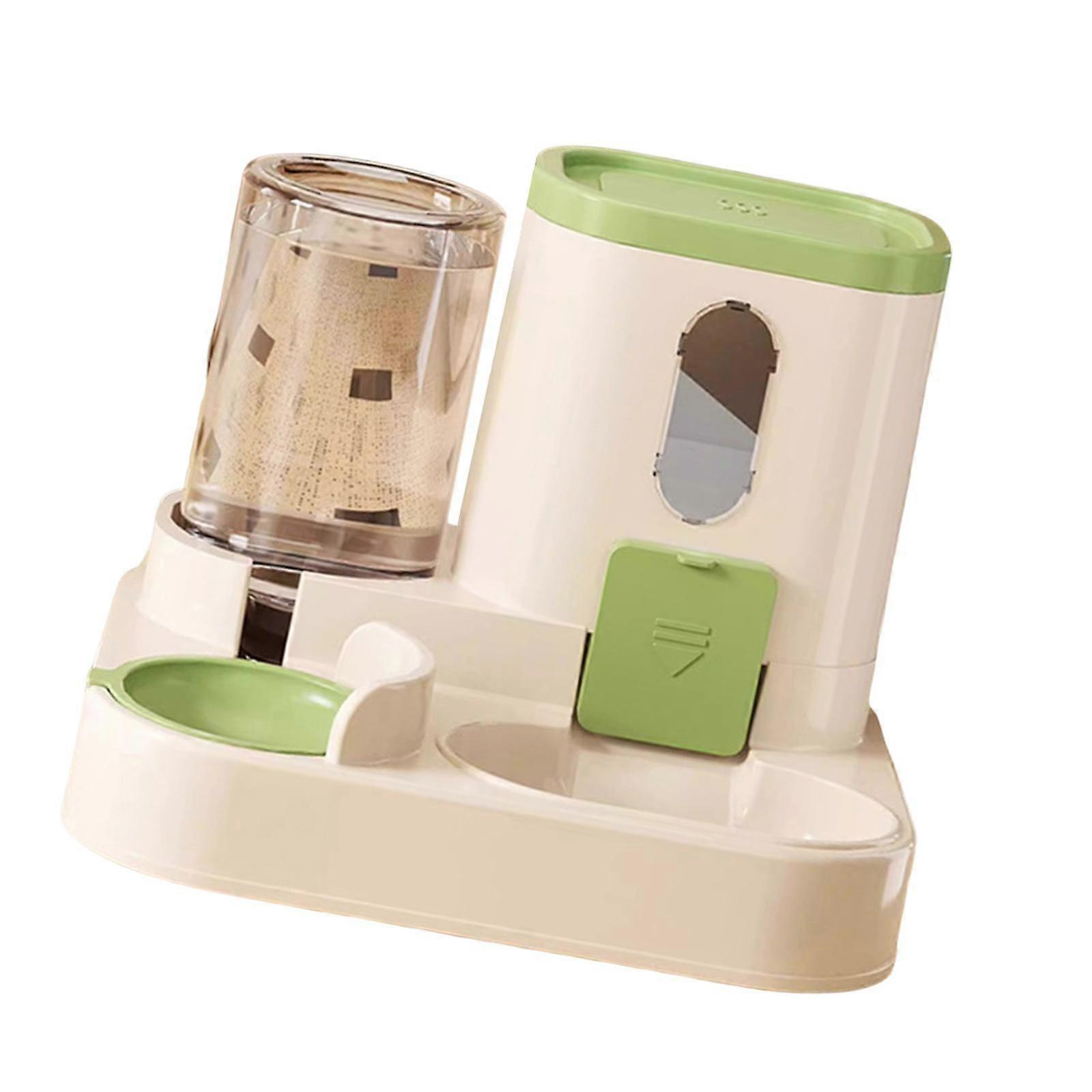 2 ב-1 מתקן מזון אוטומטי לחתולים קל למילוי קל לניקוי נוח